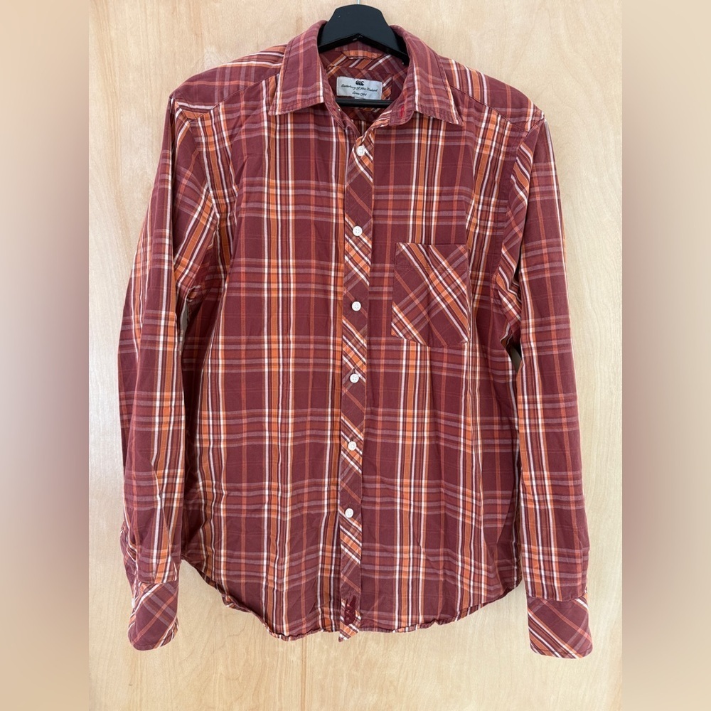 Canterbury of New Zealand Men's Plaid Button-Down Shirt: Eligible $3/25 Bundle! - Picture 2 of 10